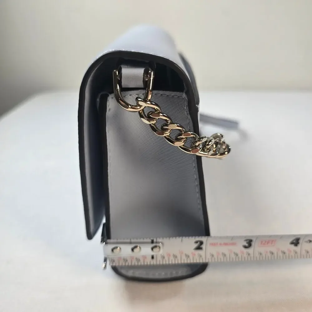 NWOT Kate Spade Staci Small Flap Crossbody in Pale Hydrangea. Retails $249